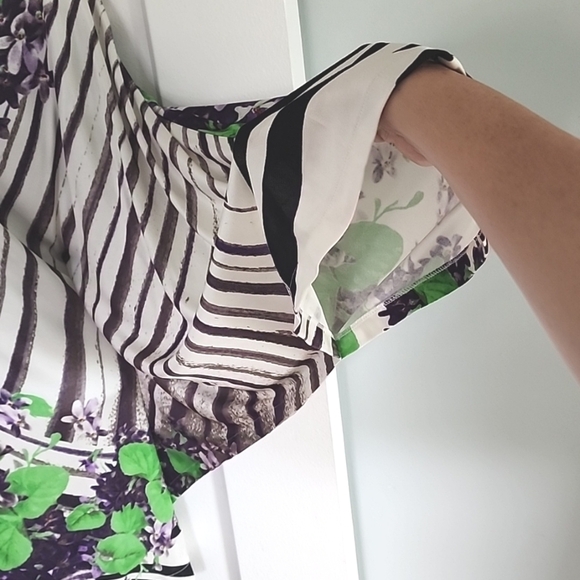 Roberto Cavalli Vintage gathered floral top size S-M - Picture 4 of 7